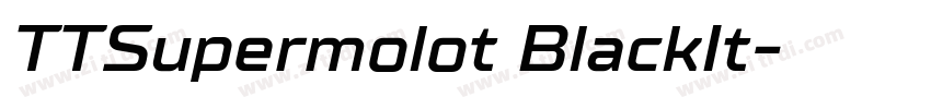 TTSupermolot BlackIt字体转换